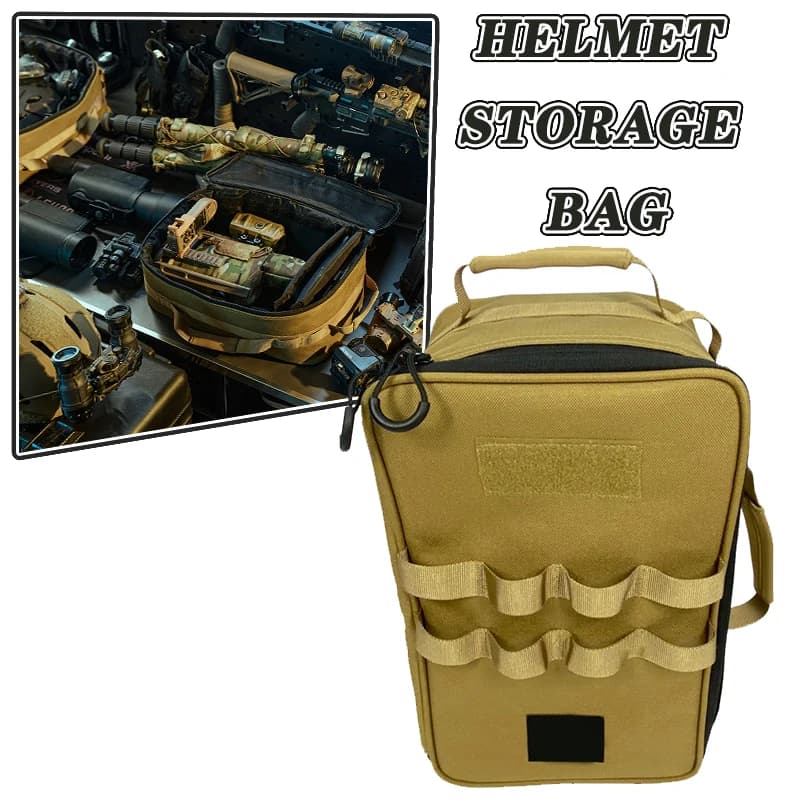 FANDAO 1000D Set of Tactical Helmets Storage Box Multifunction Portable Storage Bag for Hunting for Military Outdoor Shooting Training