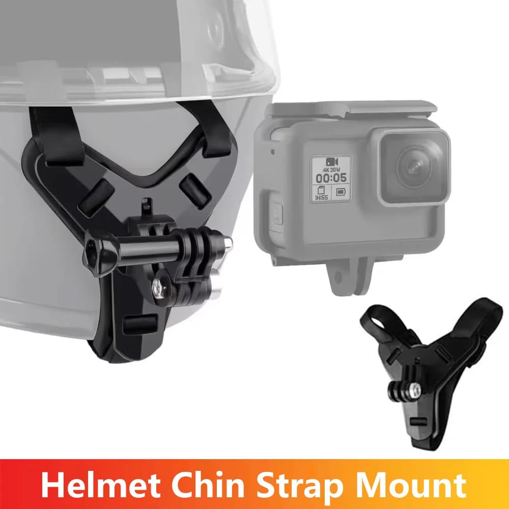 Casco moto Sottogola Supporto per GoPro Hero 13 12 11 10 9 8 Insta360 SJCAM SJ4000 AKASO DJI Osmo Action Camera Accessori