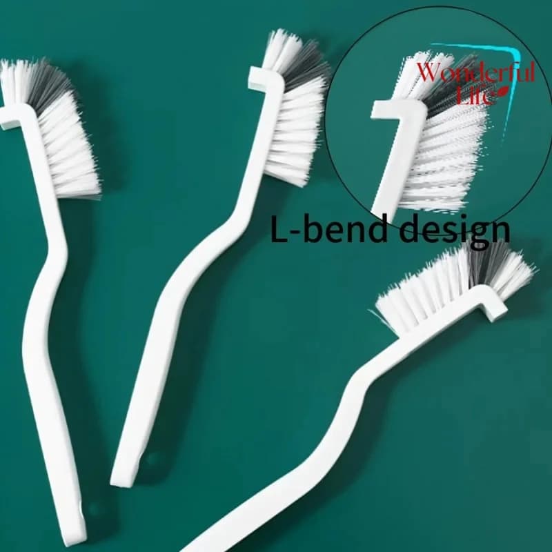 1/2/3 pieces brush for cleaning cup sink in japanese style with long handle design elbow brush tail hole for cleaning suspended wall slots