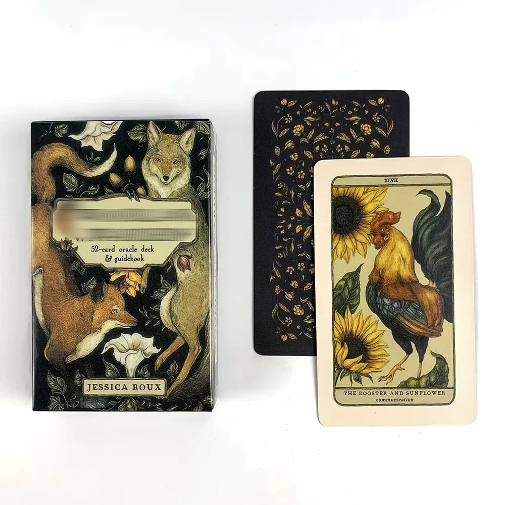 Nuove 52 carte Oracle Woodland Wardens Giochi di carte Oracle Gioco completo di tarocchi da tavolo per amici inglesi