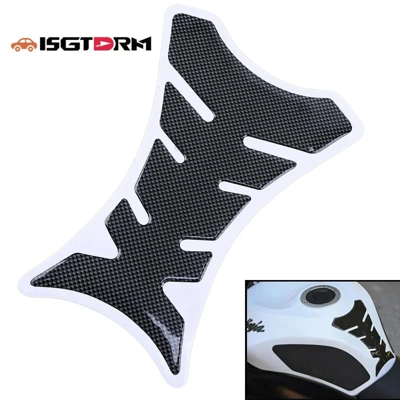ISGTDRM Cool Moto Decalcomania Rilievo Del Carro Armato Del Carburante Della Protezione Della Cassa Dell'autoadesivo per Kawasaki Z750 Z1000 Ninja 250 650 ZX-6R ZX-10R ER-6N Ecc