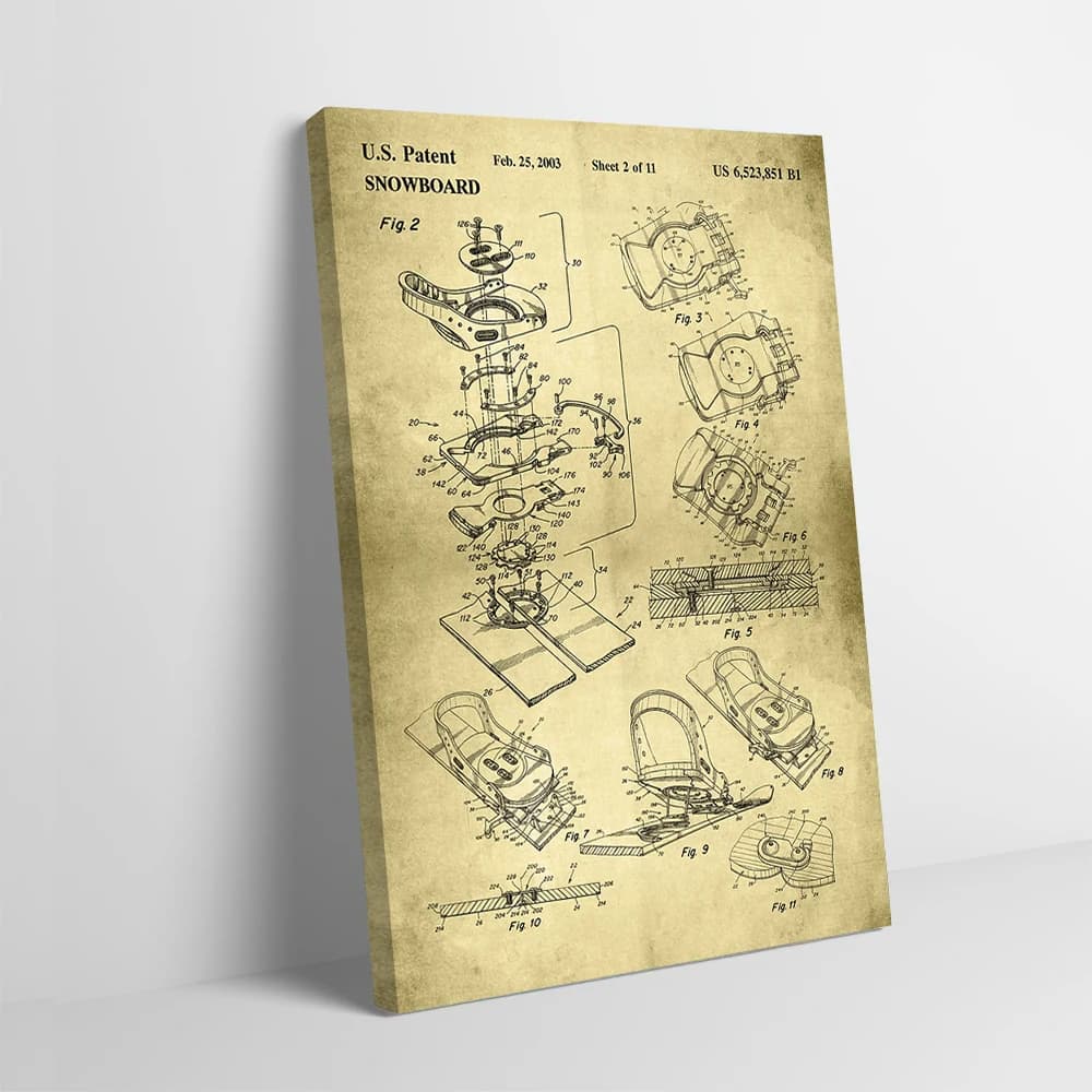 Snowboard Rilegatura Stampa brevettata Poster Immagini Wall Art Canvas Painting per la decorazione d'interni Gaming Estetica Room Decor