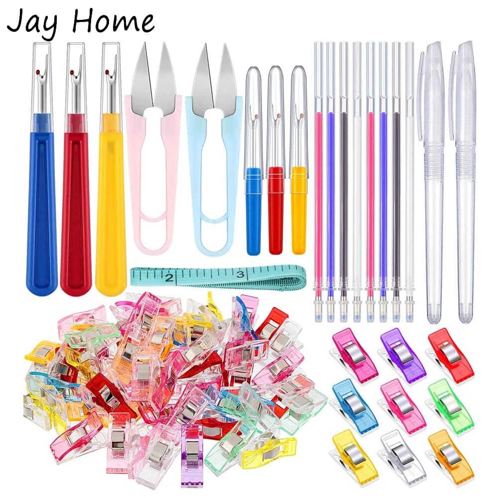 29PCS Set of hand sewing tools Clips for sewing quilting and scarcity and pens for hot erasable fabrics for embroidery DIY tailoring