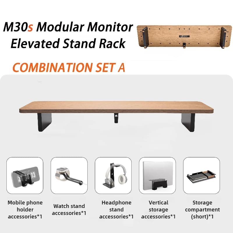 M30s Modular Monitor Height Increase Stand Elevated Rack Set Storage Organiza Space Saving Screen Elevated Stand Bracket Kit