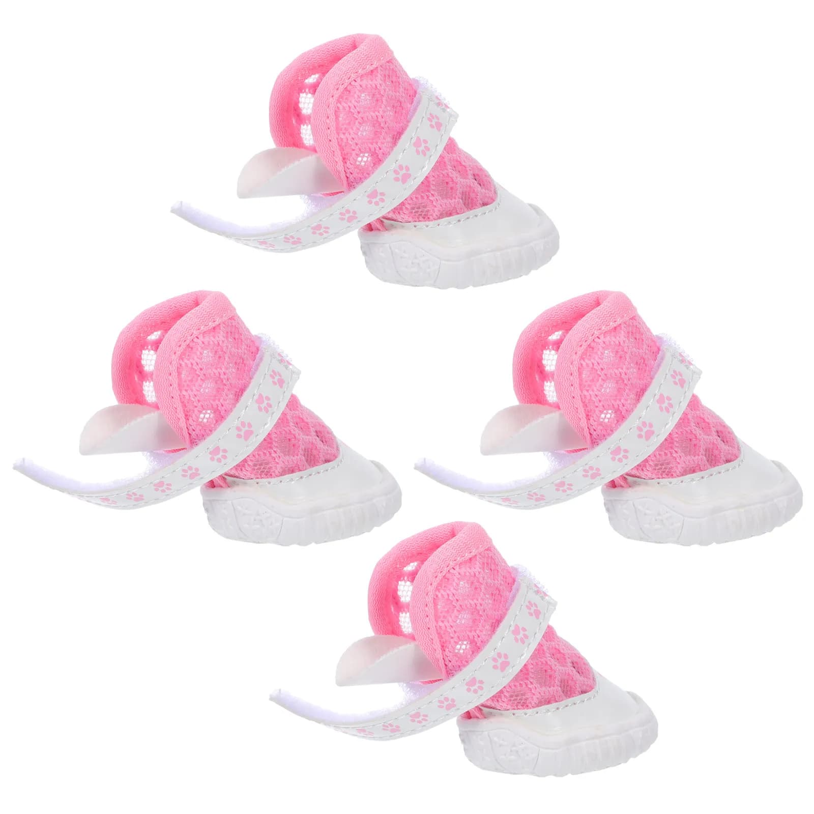 1Set Breathable Mesh Dog Shoes Paw Protectors Summer Hot Pavement Outdoor Walking Hiking Running Boots Puppy Boots