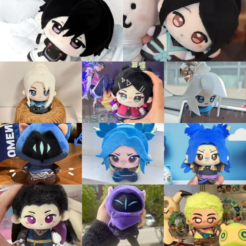 Gioco caldo Valorant Zoccolo Adorabile peluche stampato Stella marina Corpo bambola 13 cm Ciondolo Cosplay Portachiavi Giocattoli Zaino Ornamenti Regalo