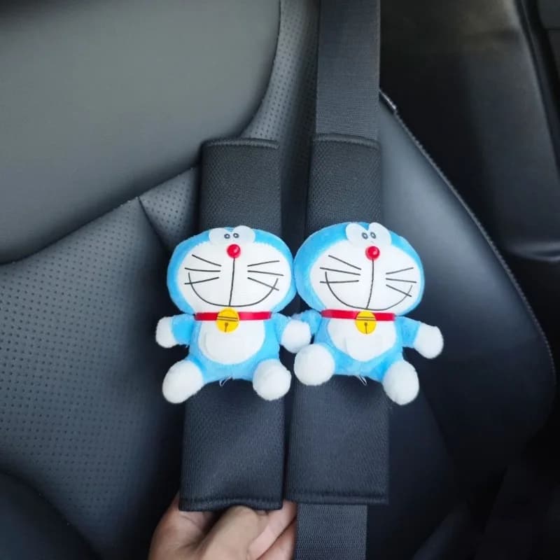 New Doraemon Creative Cute Cartoon Car Safety Belt Spallin Cover Customized Interior Decoration for Fashionable Car Cover Protective