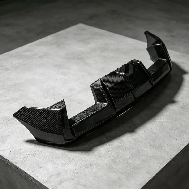 Genuine Carbon Fiber Lightweight Bolt-On Rear Diffuser Glossy Black UV Treated For M2 G87 2023+
