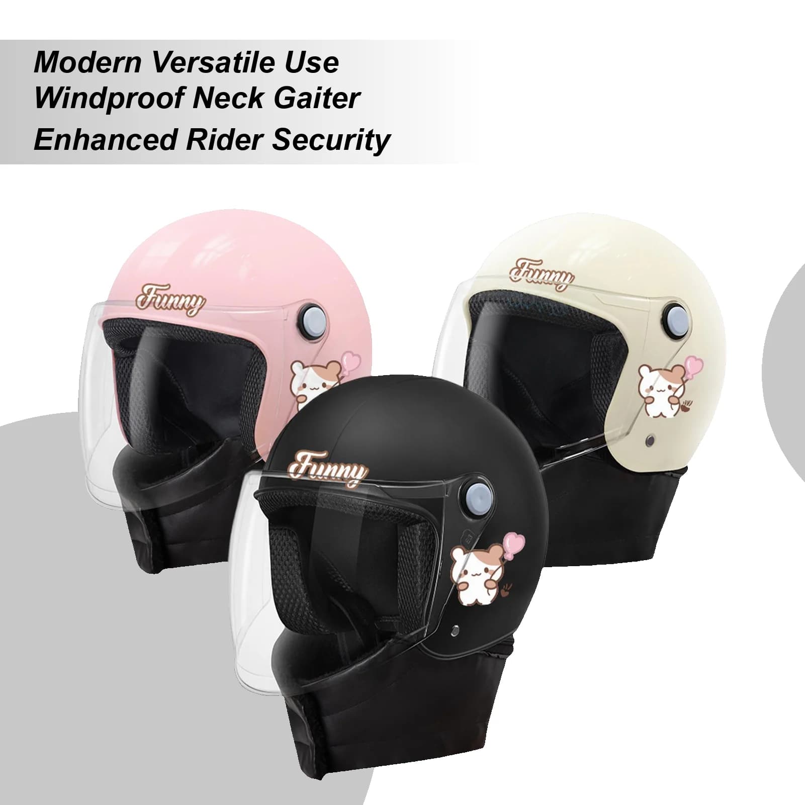 Electric Scooter Helmet Windproof Removable Neck Warmer Electric Motorcycle Helmet Bicycle Helmet With Scarf For Men Women