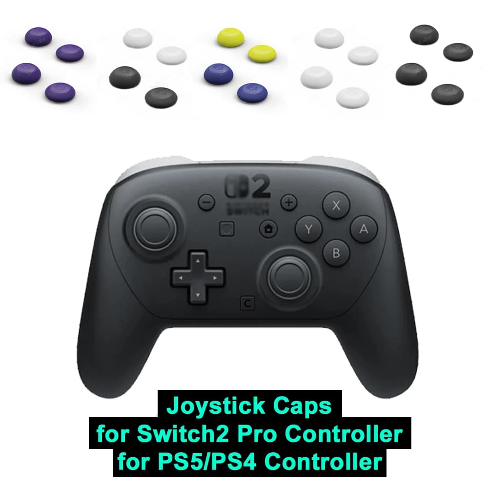 Cappucci joystick per controller Switch 2 Pro per controller PS5/PS4 GamePad Impugnature ergonomiche antiscivolo per pollice Accessori da gioco