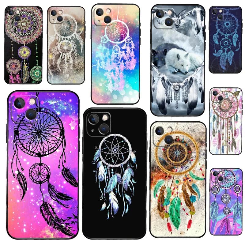 Dream Catcher Dreamcatcher Case For iPhone 15 14 13 12 Mini 11 16 Pro Max 12Pro 13Pro XS X XR Plus SE2 Protection Cover