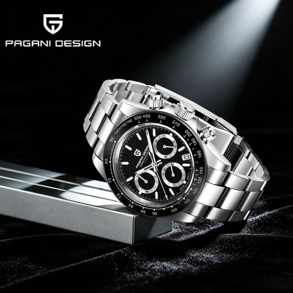 2026 Pagani design watches elite fashion men's quartz watch VK63 chronograph top luxury sapphire mirror waterproof watch for men