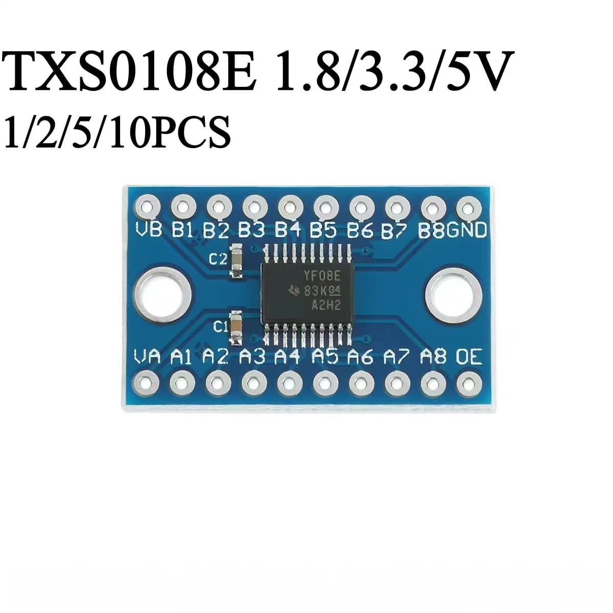 TXS0108E Modulo convertitore di livello logico bidirezionale a 8 bit Scheda convertitore di tensione 1.8V‑5V per Arduino Raspberry Pi fai da te