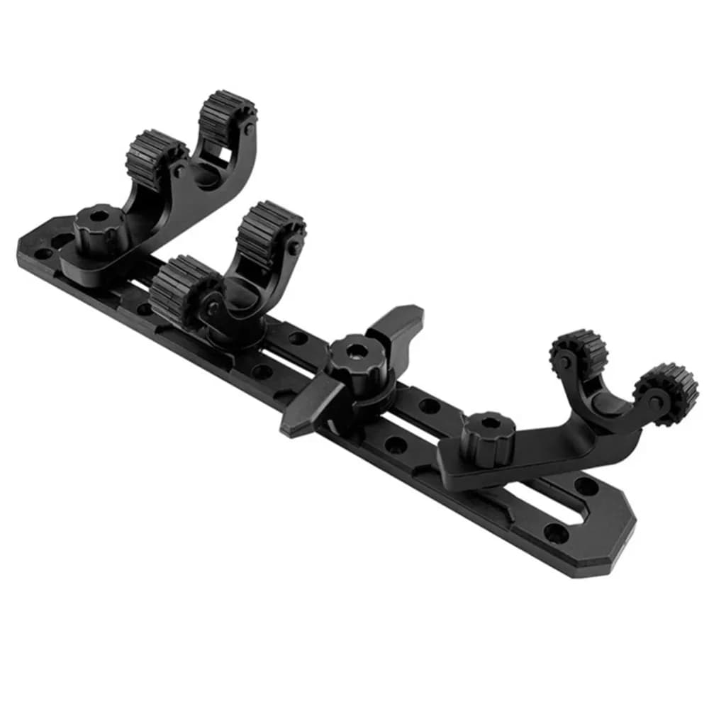 Supporto universale per pagaie per kayak Supporto per remo per canoe in plastica resistente all'usura Durevole Facile installazione Supporto per canna da pesca per binario per kayak