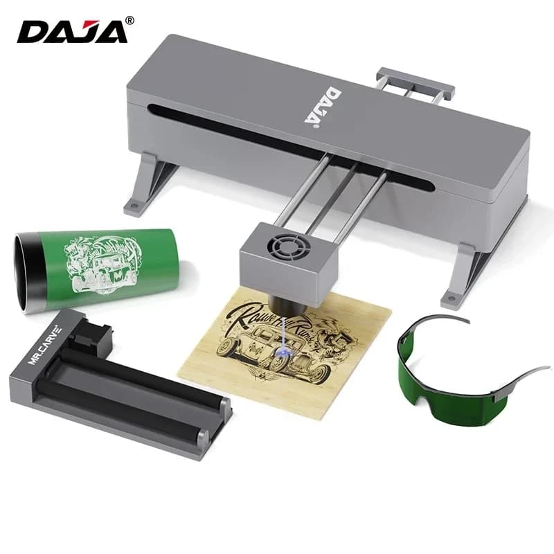 Router DAJA DJ7 80w 6040 with Silica Fusa lens, 150w Mopa 1390 30w Singapore for Laser Engraving Machine on Tiles, Gobo and Glass
