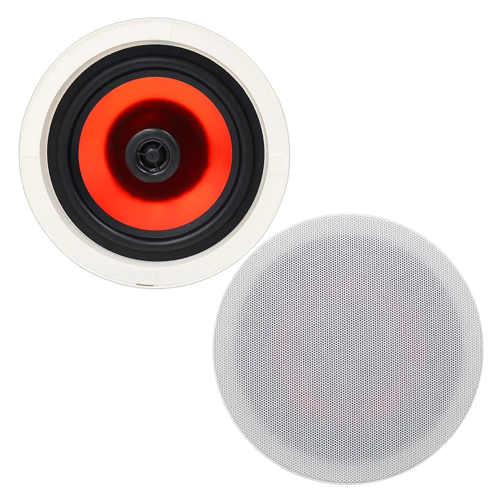 Herdio Altoparlante da Soffitto Bluetooth da 6,5 Pollici 300W Impermeabile da Incasso per Audio Domestico Interno Bagno Cucina Camera da Letto
