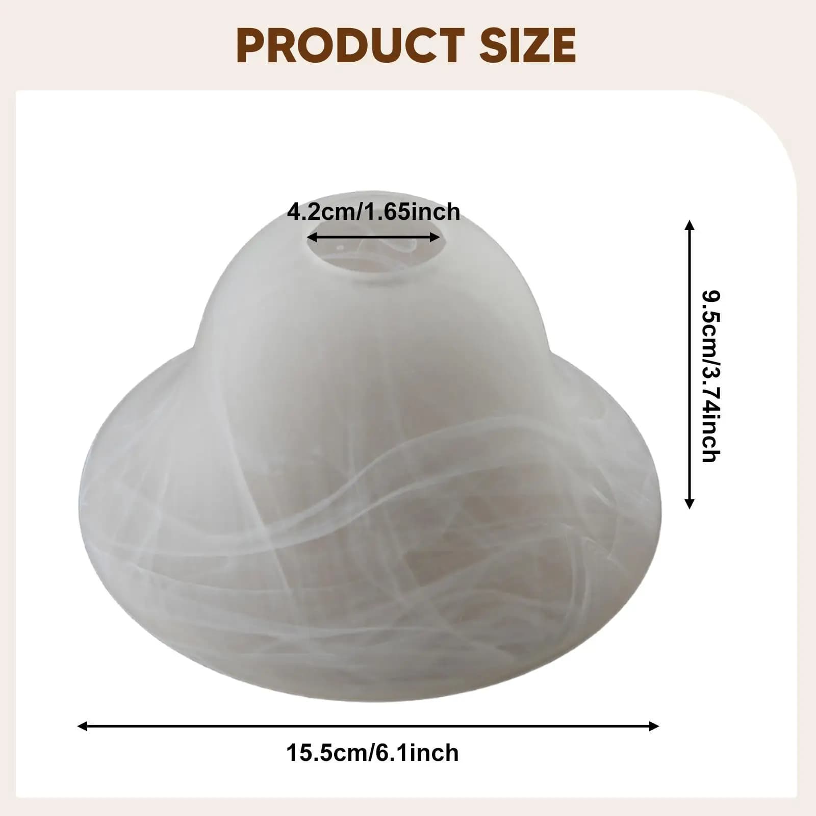 Glass Lamp Shade Contemporary Marble Lampshade for Floor Lamp Pendant Light Desk Lamp Kitchen Wall Sconce