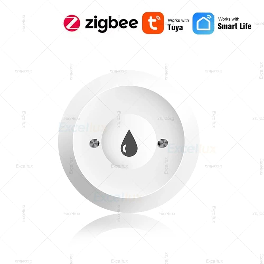 Tuya Zigbee Water Sensor Flood Loss Detector App Remote Monitoring For Kitchen/Bath Support Home Assistant Zigbee2mqtt