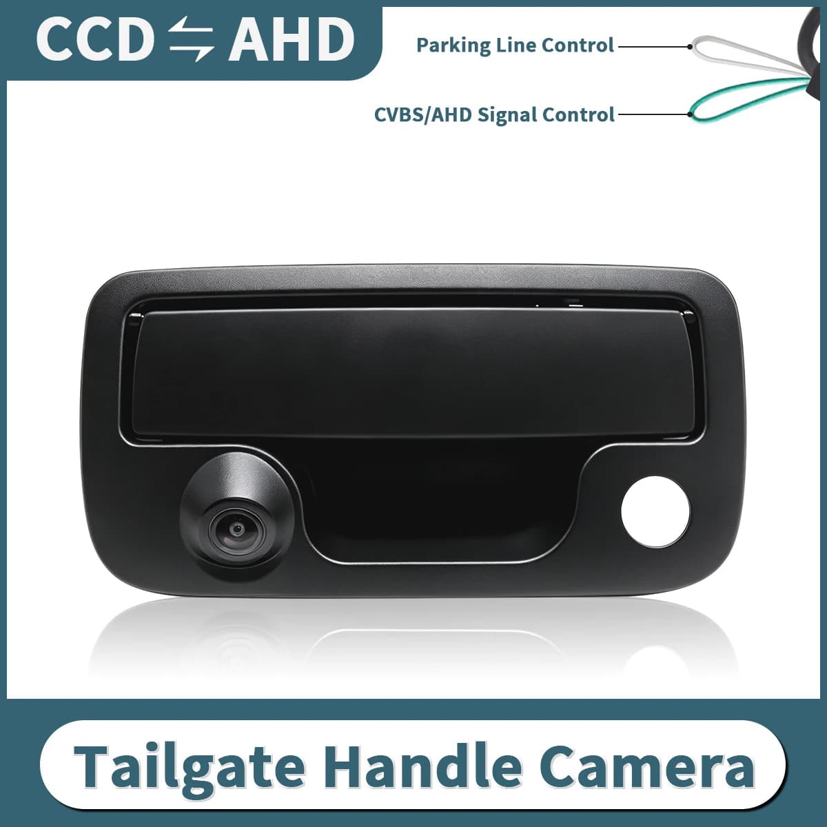 Telecamera di Retromarcia AHD Integrata nella Maniglia del Portellone per Volkswagen VW Amarok 2010-2020, Impermeabile