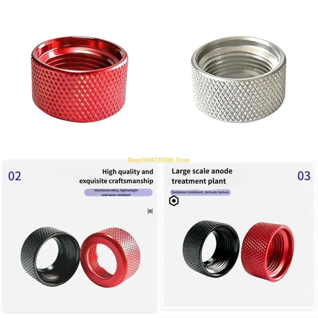 K0EA Universal 17mm Ball Head Aluminum Nut Ball Joint Fastening Nut for Car Phone Mount Tablet Stand & Holder