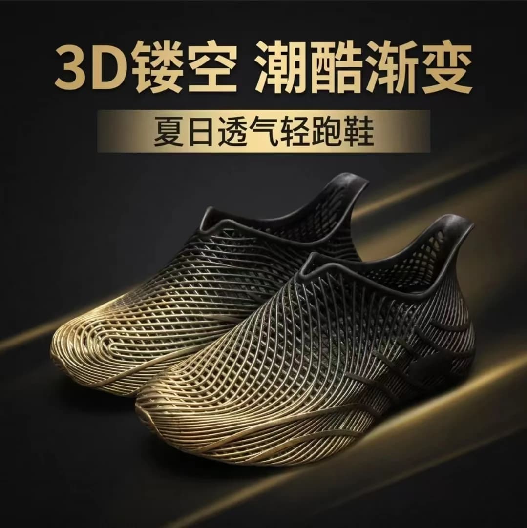 Men Shoes Summer 3D Printed Clogs Lightweight Anti-slip Breathable Hollow Out Shoes Outdoor Sport Running Sneakers Sandals Men