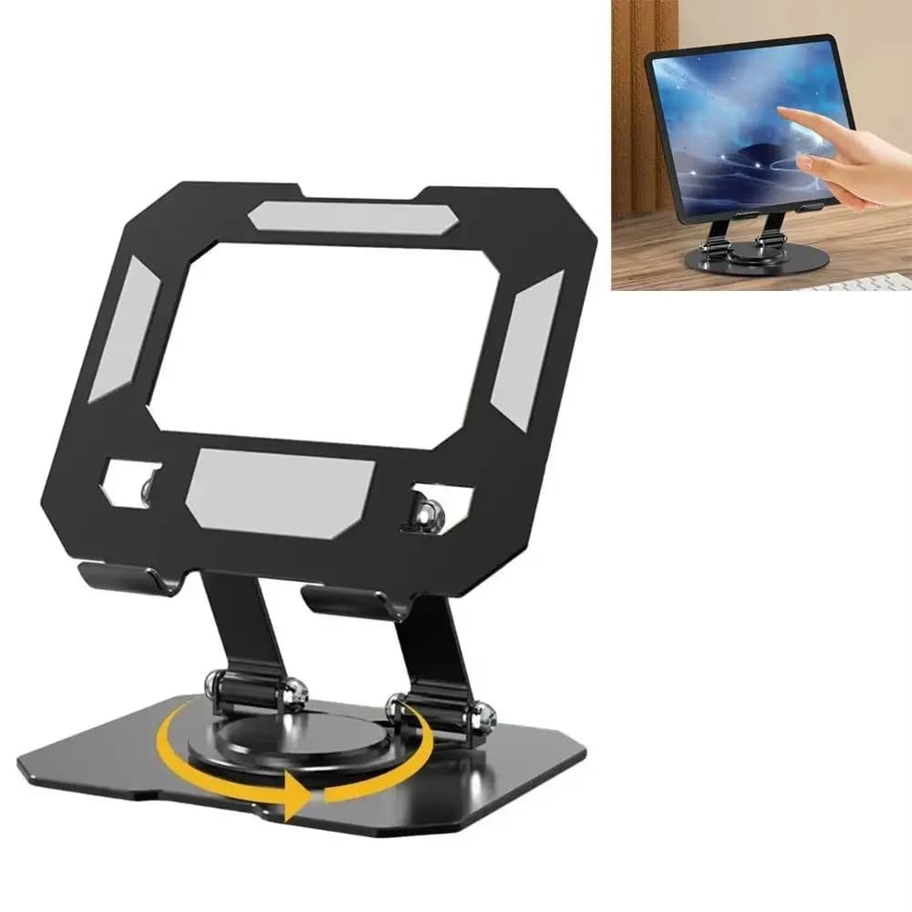 360 ° Supporto per tablet girevole Staffa da scrivania pieghevole sollevabile per telefono regolabile per tablet portatile da 4,7-12 pollici per Ipad Pro/Air/Min