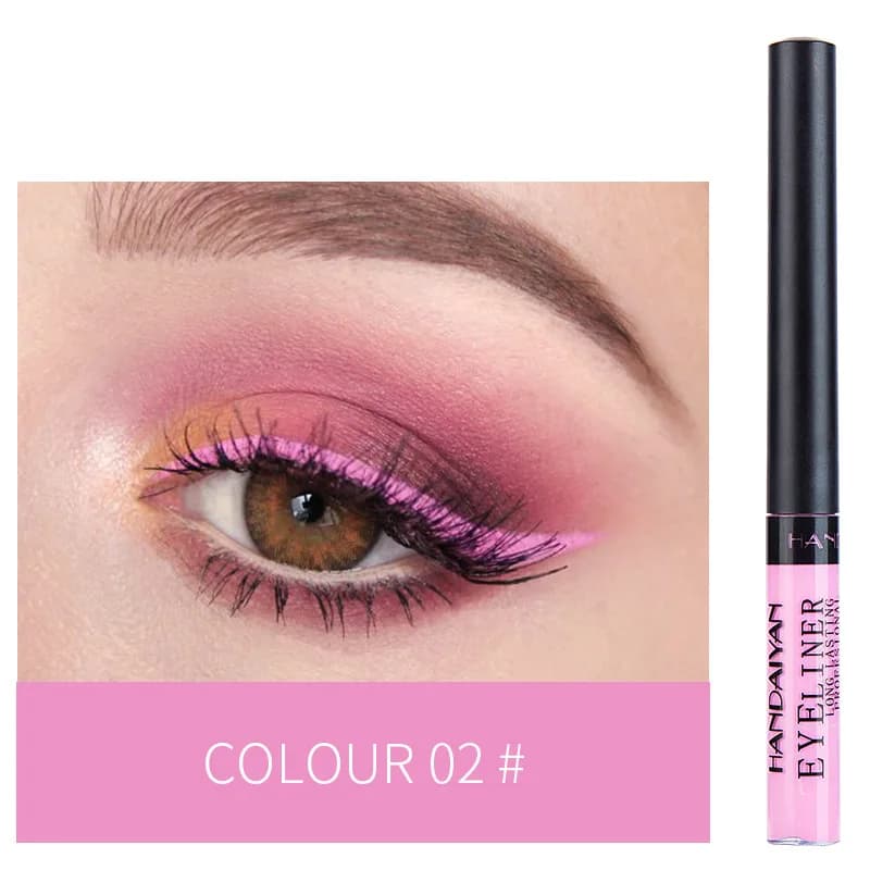 Handaiyan Eyeliner Liquido Opaco Premium, Ombretto Liquido Impermeabile a Lunga Durata, Doppia Funzione, per Trucco Quotidiano