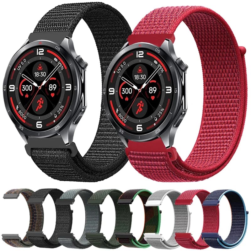 Cinturino in nylon intrecciato ad anello per OnePlus Watch 3 2 2R OPPO Watch X 4 Pro Bracciale sportivo per Realme Watch 3 2 S Sport Smart Watch Band