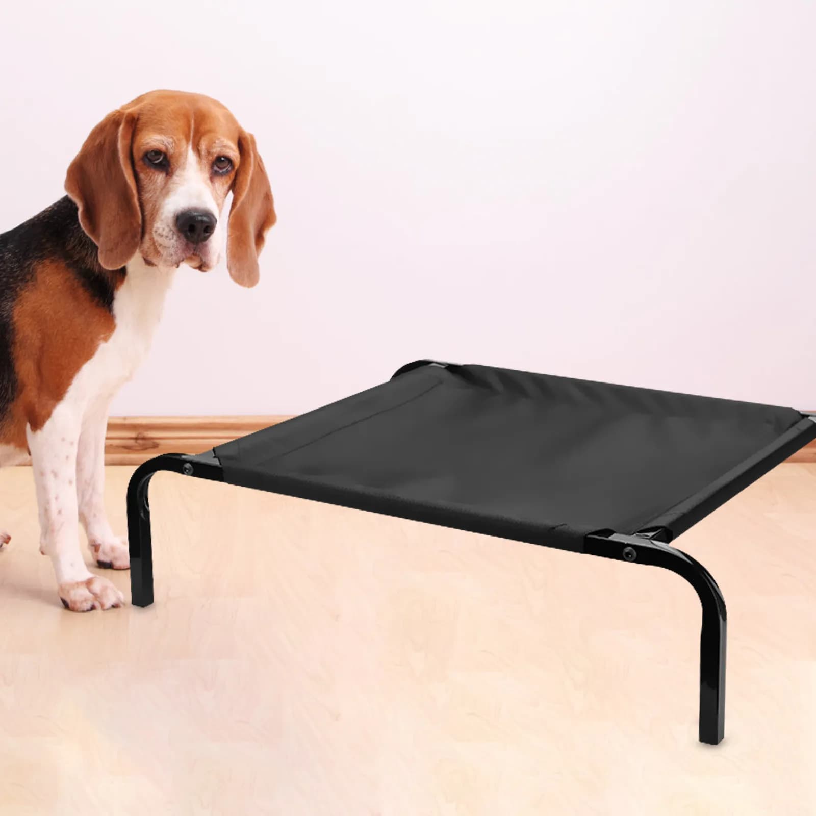 Cuccia Rialzata Staccabile per Cani, Amaca Traspirante per Animali Domestici, Letto per Cuccioli da Interno/Esterno, Picnic, Campeggio