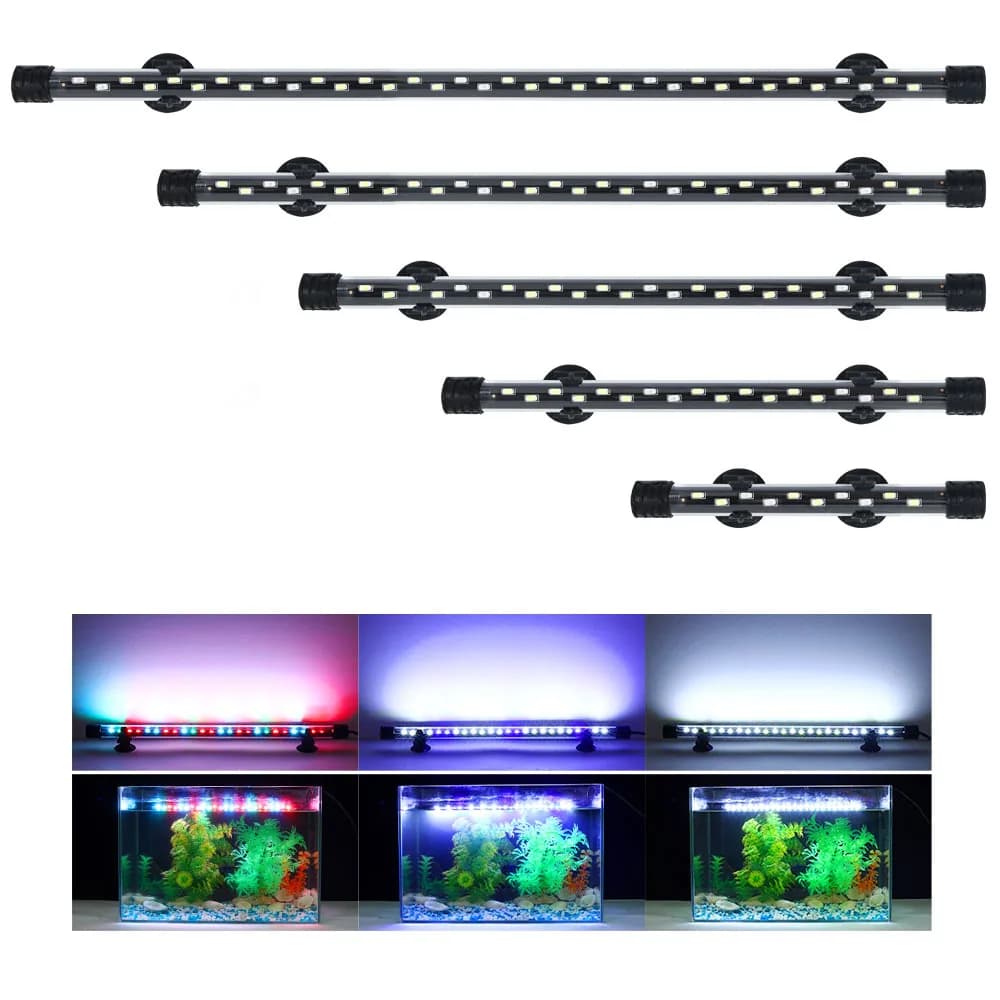 7-22.8 Inch High Brightness LED Aquarium Light Ornamental Aquarium Light Waterproof Aquarium Light