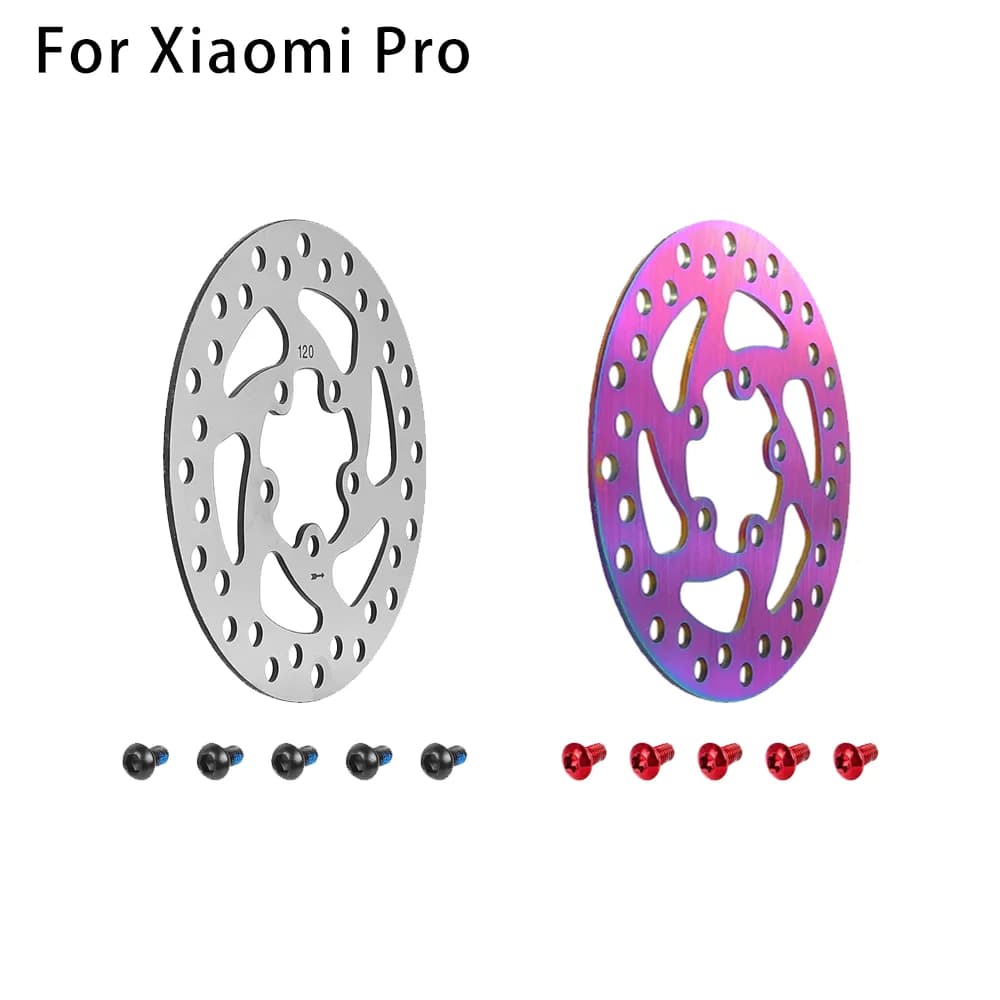 Disco freno ruota posteriore 120mm 5 fori per accessori scooter elettrico Xiaomi Pro Pezzo di ricambio di ricambio per rotore in acciaio inossidabile