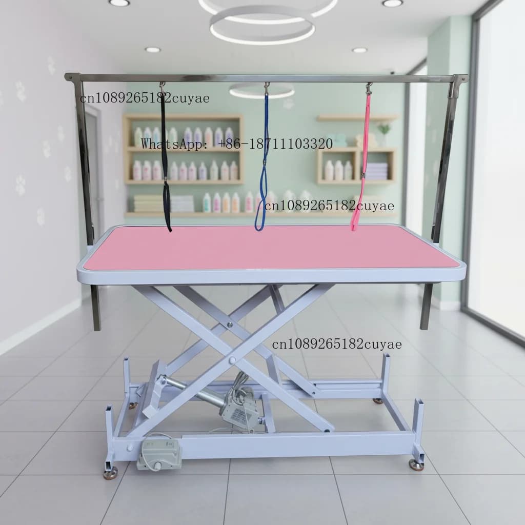 Factory Price OEM Adjustable Hydraulic Electric Lifting Reusable Metal Pet Grooming Table for Dogs and Cats