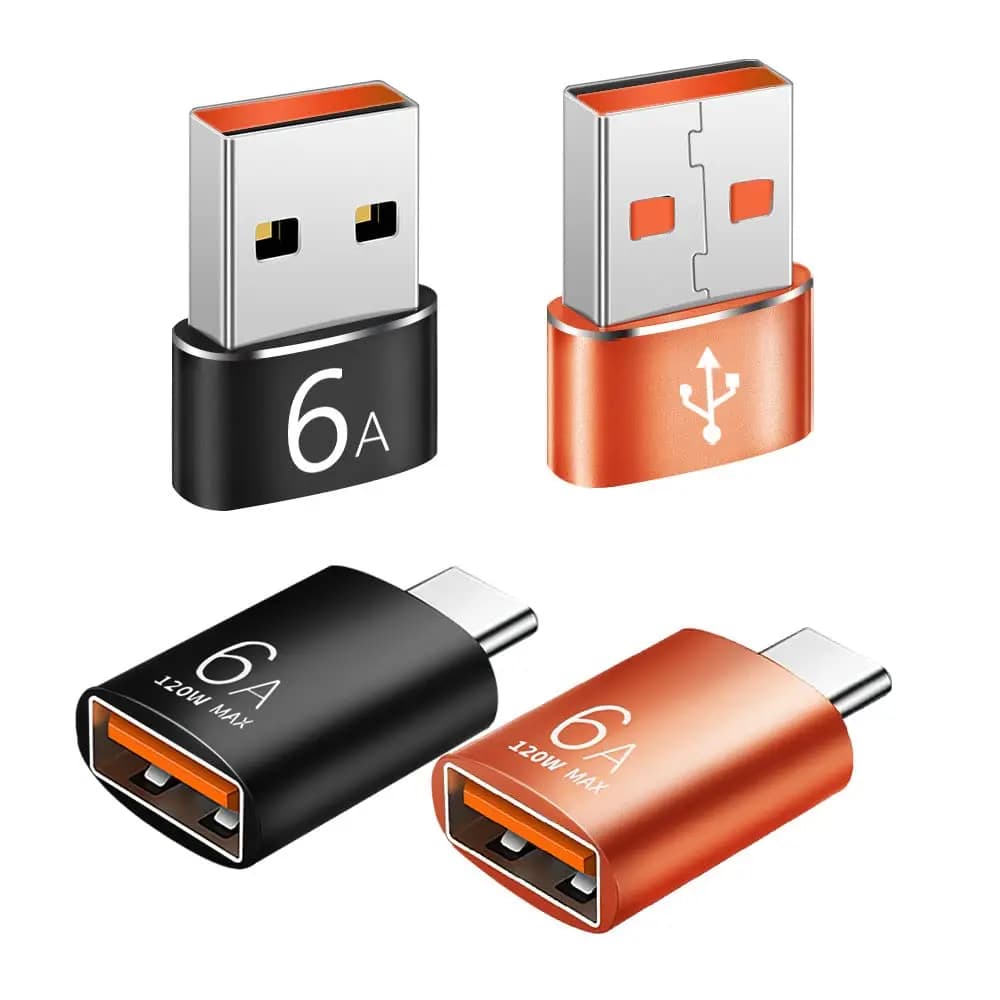 Adattatore da USB C a A e A a C Dati SuperSpeed Ricarica rapida Compatibile con il convertitore OTG del telefono del caricatore del PC portatile