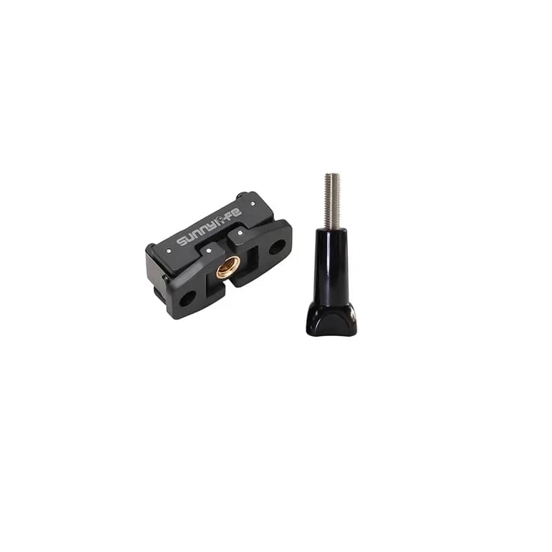 2in1 Fixed Clip Base 2-prong & 1/4" Hole Adapter Mounts Tripod Selfie Stick for DJI Osmo Pocket 3 /pocket 4 4P Gimbal Camera