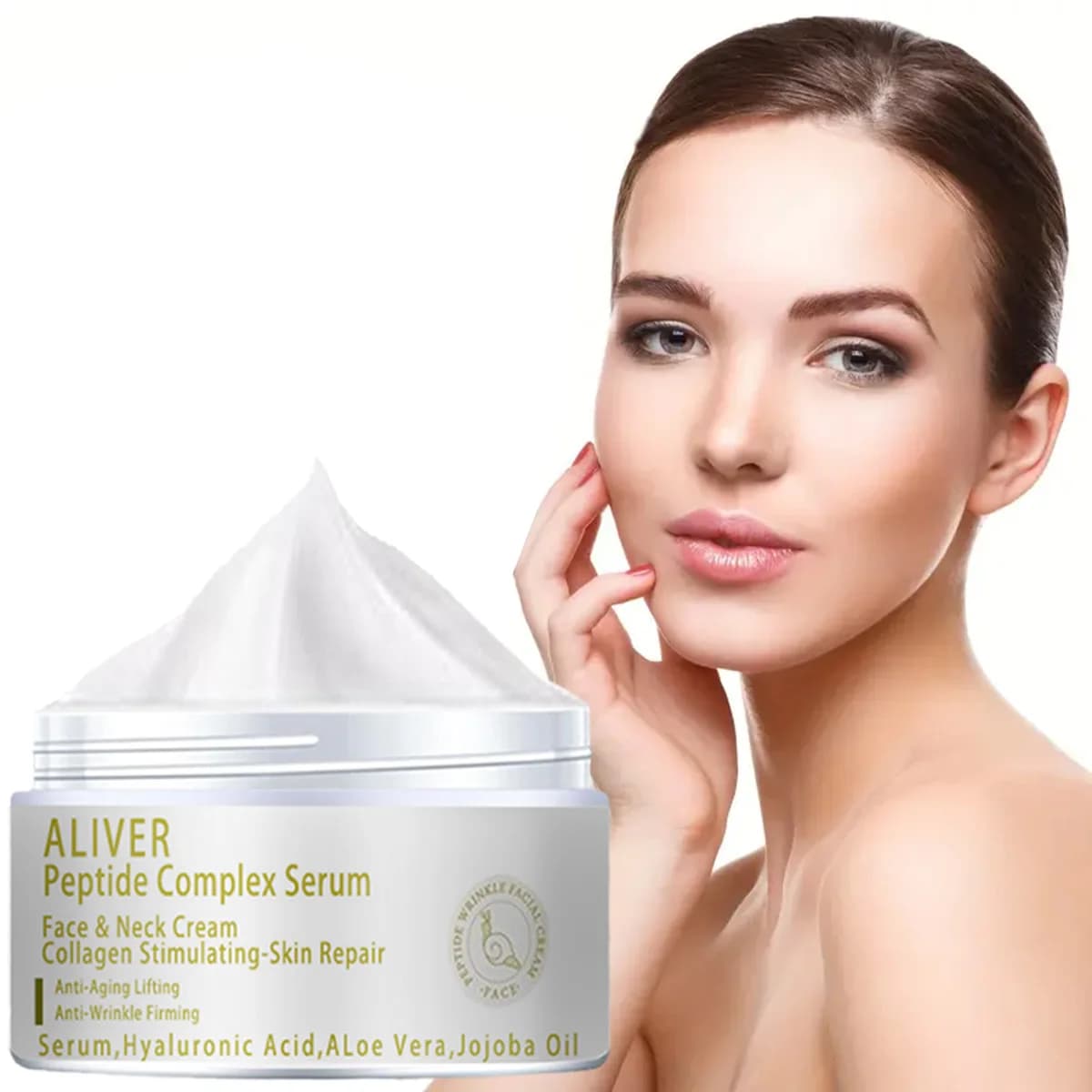 Essenza del complesso della pelle Crema viso e collo al collagene, riduce le linee sottili, stringe la pelle e migliorare la pelle danneggiata