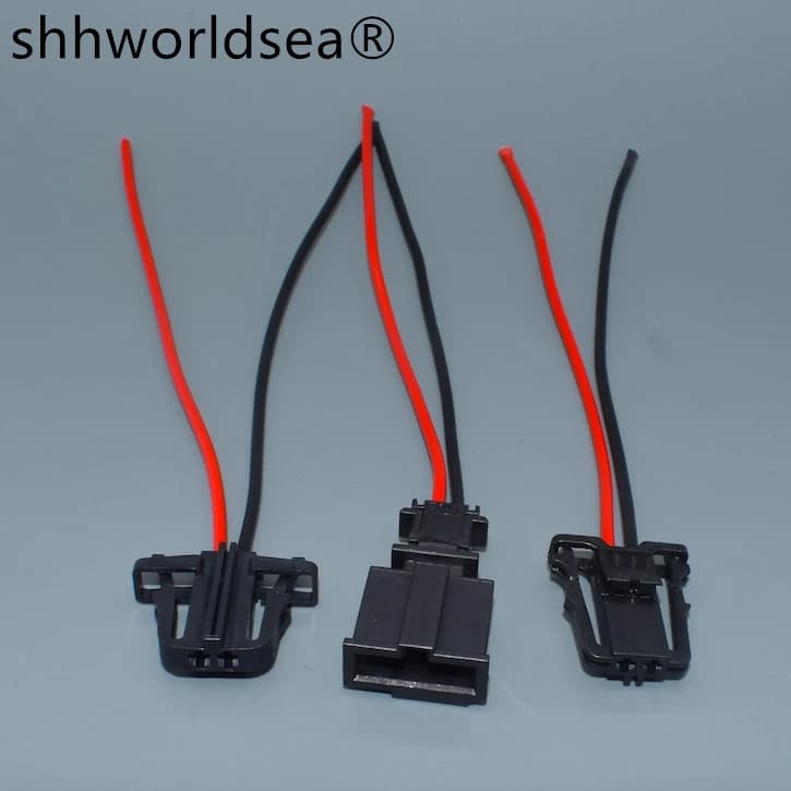Shhworldsea 2 pin Lampada targa connettore porta auto Luci bagagliaio Spina sensore clacson per VW Audi Skoda 3B 0972712 3B 0972702