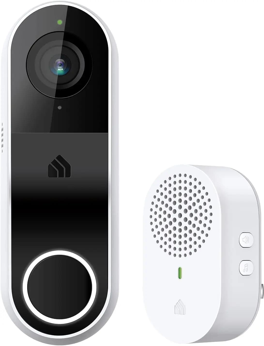 Campanello Video Intelligente Cablato con Telecamera, Risoluzione 2K, Visione Notturna, Audio Bidirezionale, Avvisi in Tempo Reale