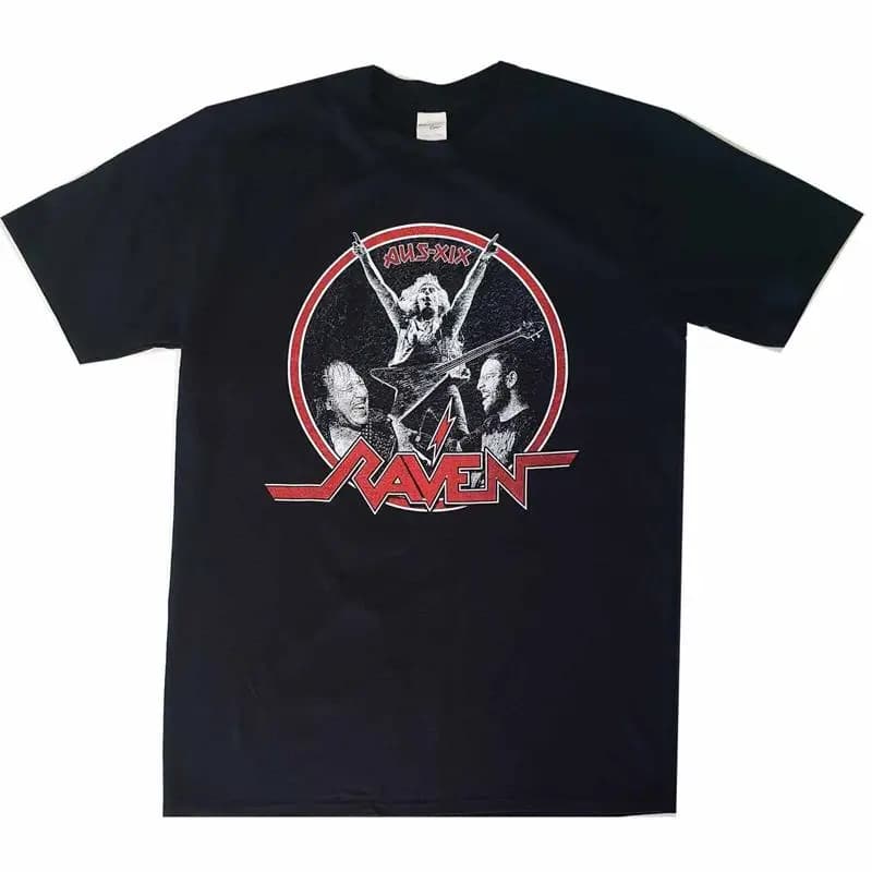 Maglietta Raven Australian Tour Maglietta S-XXL Maglietta ufficiale della banda Heavy Metal