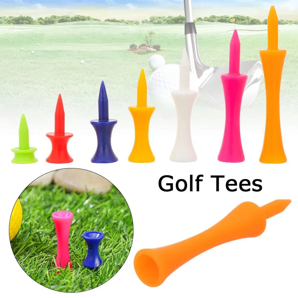 20Pcs Golf Tees t-shirt da Golf in plastica colorata Step Down porta pallina da Golf accessori da Golf per golfista regalo 31/37/43/51/57/70mm