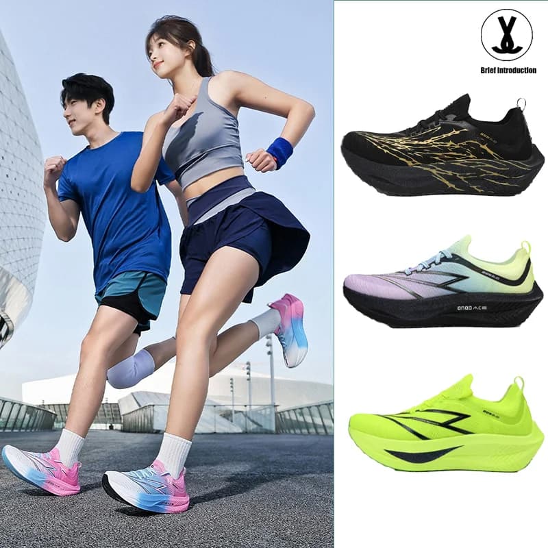ONOD Little Whirlwind 3.0 Marathon Running Shoes Full Palm Nylon Carbon Board Running Shoes for Men and Women 2405P031