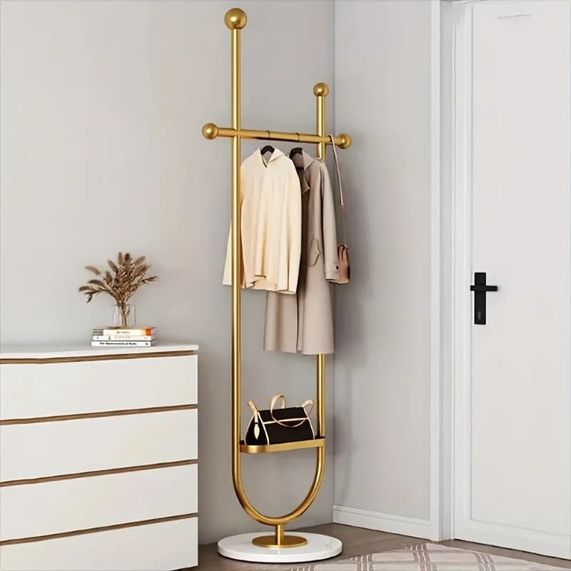 An elegant metal hangers, independent, multifunctional, no assembly required, modern shelf for hanging the house for home use