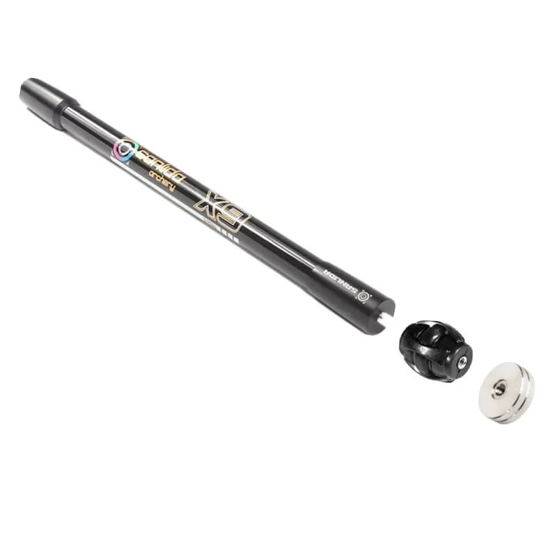 Asta laterale stabilizzatore Sanlida per tiro con l'arco X9 con ammortizzatore e 56g peso 10 "o 11" 18mm accessori arco ricurvo in carbonio tiro con l'arco Target