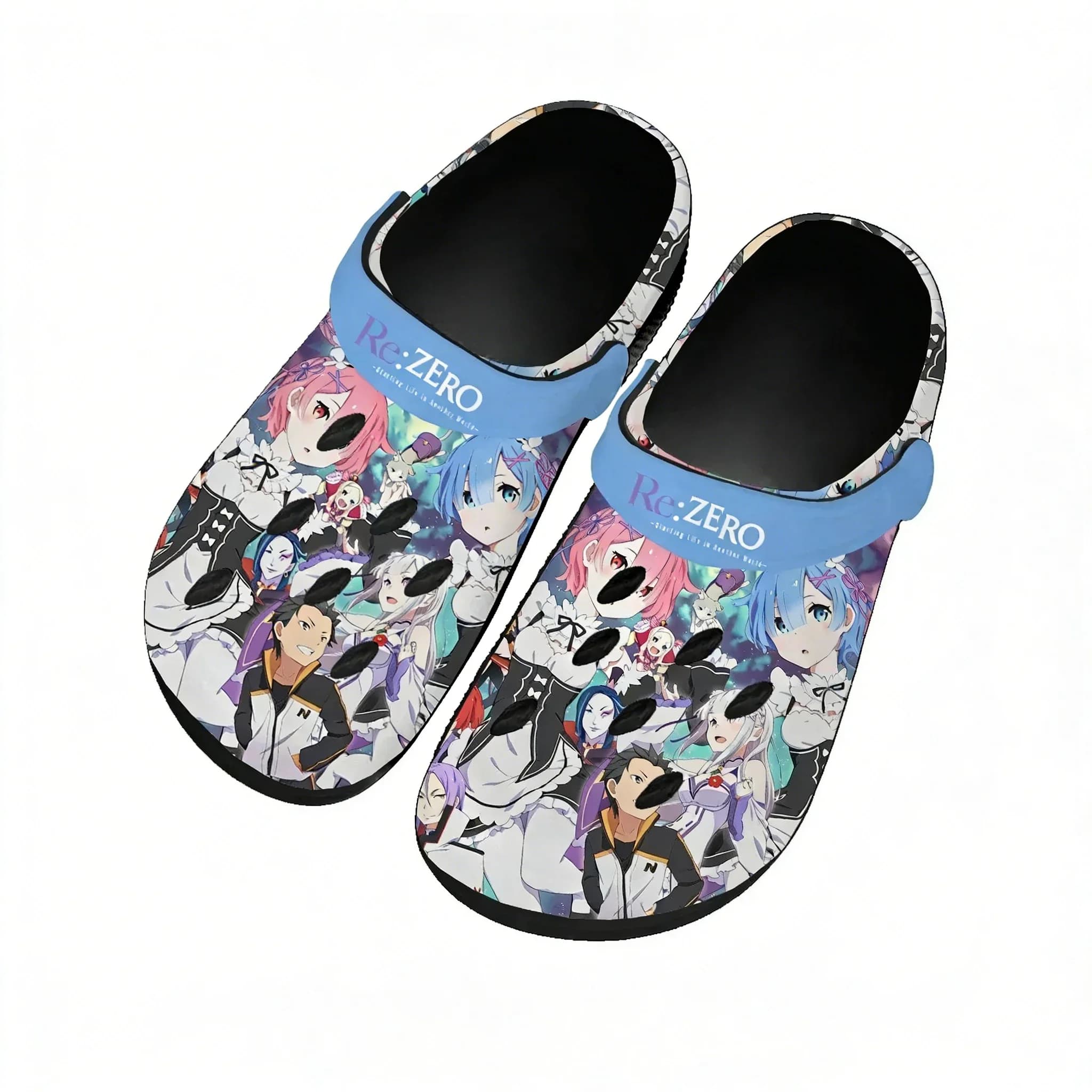 Re.Zero Re Water Shoes - Zoccoli da uomo e donna comodi e alla moda per casa e giardino, sandali personalizzabili, ciabatte traspiranti con fori per la spiaggia