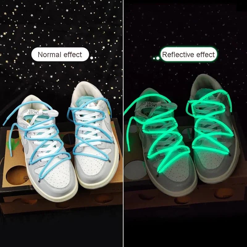 1 paio di lacci fluorescenti per bambini adulti lacci luminosi scarpe da ginnastica stivali lacci rotondi scarpe accessori 80/100/120/140/160/180 cm
