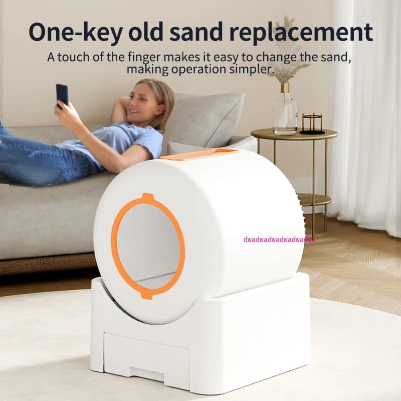 Automatic APP Cat Litter Box Self Cleaning Wifi Closed Cats Litter Box Extra Large Deodorization Kitten Toilet Pet Bedpans