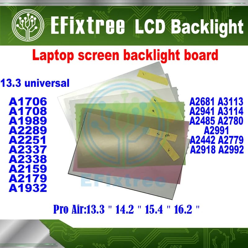 Nuovo Computer Portatile LCD Bordo di Retroilluminazione Per Macbook Pro Air 13 "14" 15 "16" A1706 A2442 A2485 A2681 M1 M2 M3 M4 Display pannello di retroilluminazione