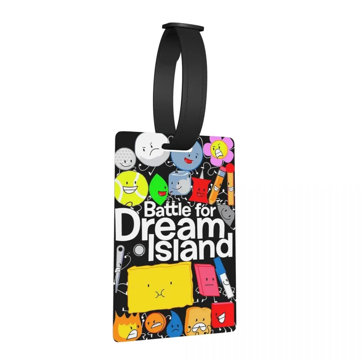 Battle For Dream Island Etichette per bagagli Accessori per valigie Viaggio Carino Bagagli Etichetta d'imbarco Porta etichette ID Nome Indirizzo