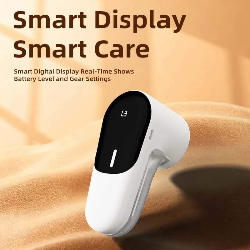 Levapelucchi per Vestiti, Taglia Pelucchi Ricaricabile USB con Display LED, Rasoio per Tessuti