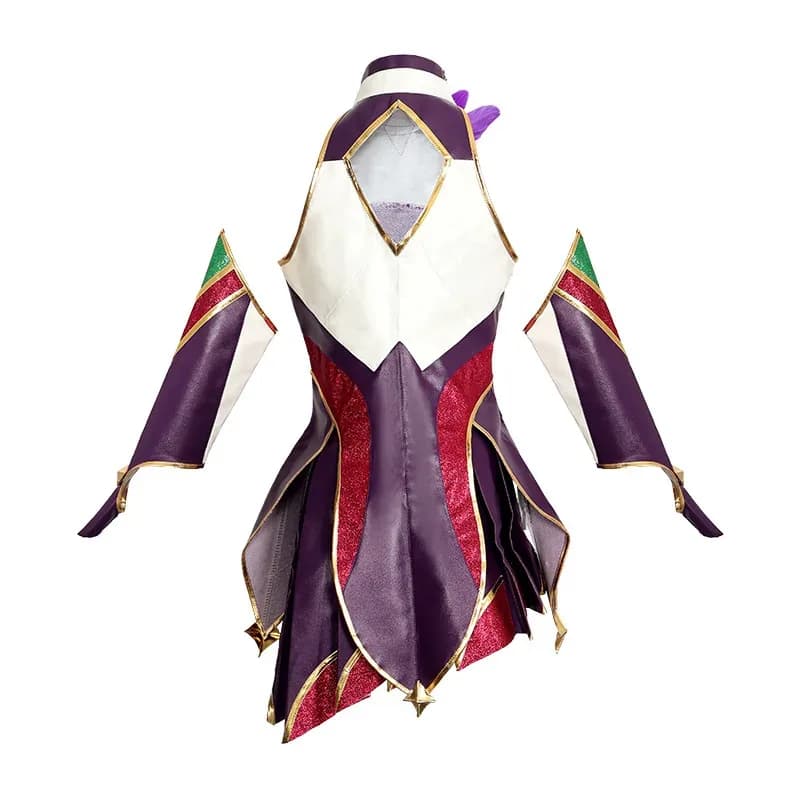 LOL Star Guardian Xayah Costume Cosplay Full Set for Women Official Game Accurate Halloween Dress with Dressa;2,c'4,h.