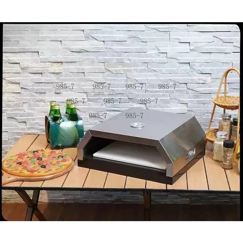 Portable Pizza Oven Stainless Steel Pizza Oven with Pizza Stone Bread Baking Oven